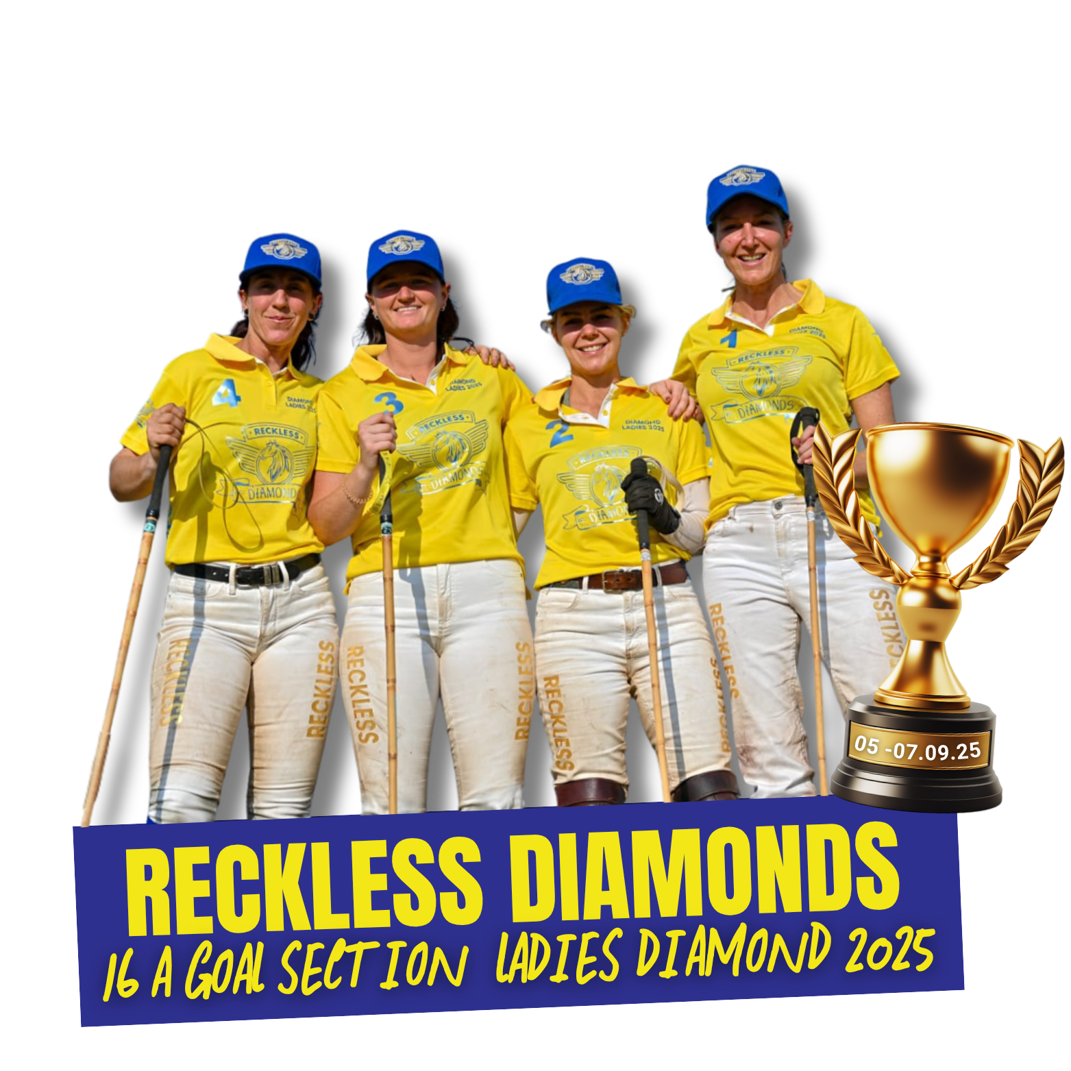 Reckless Diamonds won 16 A Goal section in diamond ladies 2025